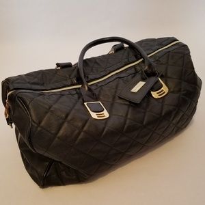 steve madden black duffle bag